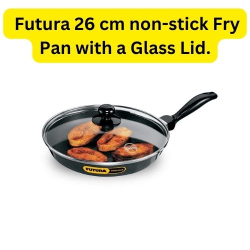 Futura 26 cm non-stick Fry Pan with a Glass Lid.